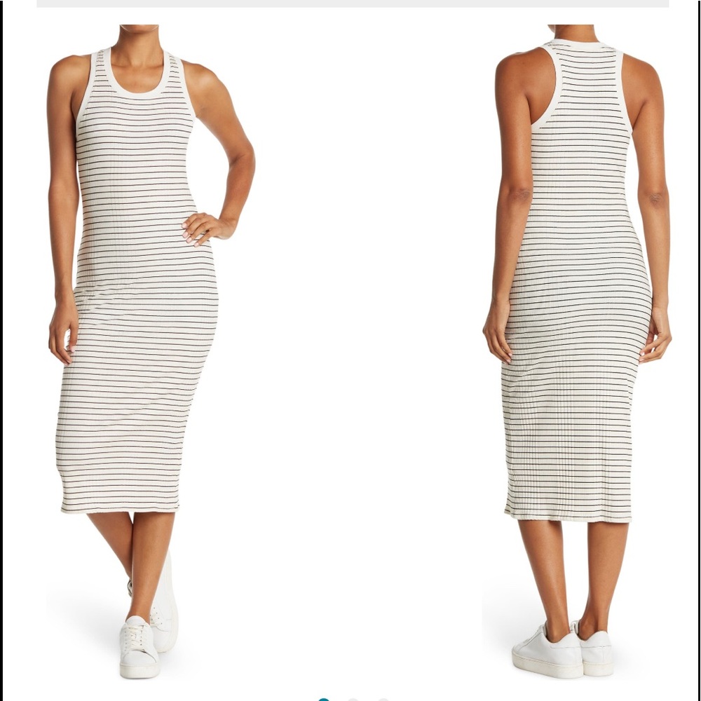 🔥🔥JOIE Striped MIDI Dress